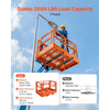 VEVOR Mesh Telehandler Work Platform, 48 x 73.9 Inch, Man Safety Basket, 2000 lbs Capacity, Forklift Telehandler Attachment, Safety Cage, Heavy Duty Carbon Steel, for Most Aerial Jobs Lifting Loader