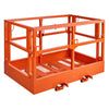 VEVOR Mesh Telehandler Work Platform, 48 x 73.9 Inch, Man Safety Basket, 2000 lbs Capacity, Forklift Telehandler Attachment, Safety Cage, Heavy Duty Carbon Steel, for Most Aerial Jobs Lifting Loader