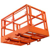 VEVOR Mesh Telehandler Work Platform, 48 x 73.9 Inch, Man Safety Basket, 2000 lbs Capacity, Forklift Telehandler Attachment, Safety Cage, Heavy Duty Carbon Steel, for Most Aerial Jobs Lifting Loader