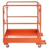 VEVOR Forklift Safety Cage, 36.6 x 36.6 Inch, Forklift Man Basket with 4 Wheels, 1200 lbs Capacity, Heavy Duty Work Platform, Collapsible Lift Basket Safety Set, for Most Aerial Jobs Lifting Loader