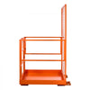 VEVOR Forklift Safety Cage, 48.2 x 45.2 Inch, Heavy Duty Forklift Man Basket, 1400 lbs Capacity Collapsible Work Platform Lift Basket with Safety Harness & Lock, for Most Aerial Jobs Lifting Loader
