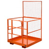 VEVOR Forklift Safety Cage, 48.2 x 45.2 Inch, Heavy Duty Forklift Man Basket, 1400 lbs Capacity Collapsible Work Platform Lift Basket with Safety Harness & Lock, for Most Aerial Jobs Lifting Loader