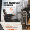 VEVOR Universal Forklift Seat, Fold Down Tractor Seat with Adjustable Angle Back, Micro Switch, Seatbelt and Armrests, 6.3-13.4 inch Slot Tractor Seat for Tractor Loader Excavator