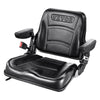 VEVOR Universal Forklift Seat, Fold Down Tractor Seat with Adjustable Angle Back, Micro Switch, Seatbelt and Armrests, 6.3-13.4 inch Slot Tractor Seat for Tractor Loader Excavator