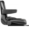 VEVOR Universal Forklift Seat Black PVC Tractor Seat, 6\"/150MM Adjustable Mower Seat Foldable Seat Including Armrests, Seat Belt, Seat Switch, Skid Steer Seat Fit Forklift, Tractor, Skid Loader