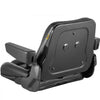 VEVOR Universal Forklift Seat Black PVC Tractor Seat, 6\"/150MM Adjustable Mower Seat Foldable Seat Including Armrests, Seat Belt, Seat Switch, Skid Steer Seat Fit Forklift, Tractor, Skid Loader
