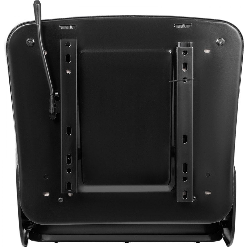 VEVOR Universal Forklift Seat Black PVC Tractor Seat, 6\"/150MM Adjustable Mower Seat Foldable Seat Including Armrests, Seat Belt, Seat Switch, Skid Steer Seat Fit Forklift, Tractor, Skid Loader