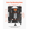 VEVOR Seat Suspension Kit with Seat Slider Track, Universal Air Ride Seat Suspension for Zero Turn Lawn Mower,  6in Front-to-Back Adjustable, Tractor Seat Suspension ‎Kit for Forklift, Bulldozers