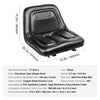 VEVOR Universal Tracor Seat, Lawn Mower Seat with Micro Switch and Drainage Holes, 6.3-13.4 inch Extended Slot Tractor Seat for Tractor Loader Excavator