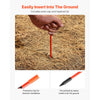 VEVOR Driveway Markers, 200Pcs 48 in Long 1/4 in Dia, Hi-Visibility Driveway Reflectors with 12 in Steel Drill Bits, Reflective Snow Sticks Fiberglass Pole for Parking Lots, Walkways, Snow Plowing