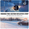 VEVOR Driveway Markers, 100 PCS 48 inch, 0.31 inch Diameter, Orange Fiberglass Poles Snow Stakes with Reflective Tape, 12" Steel Drill Bit & Protection Gloves for Parking Lots, Walkways Easy Visibility