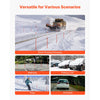 VEVOR Driveway Markers, 100Pcs 72 in Long 5/16 in Dia, Hi-Visibility Driveway Reflectors with 12 in Steel Drill Bits, Reflective Snow Sticks Fiberglass Pole for Parking Lots, Walkways, Snow Plowing