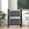 VEVOR Laptop Charging Cart, 32 Devices Mobile Open Charging Station with Wheels, for Tablet and Laptop Up to 15.6 in Screen Size, Easy Access Slots, Surge Control, for Office, Classroom, Library