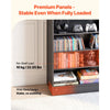 VEVOR Media Storage Cabinet, 7-Tier DVD Shelf Organizer, 27.56 x 11.81 x 55.12 in Multimedia Storage Organizer for CDs, DVDs, Books and Games, CD Shelf for Living Room, Home Office, Recording Room