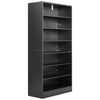 VEVOR Media Storage Cabinet, 7-Tier DVD Shelf Organizer, 27.56 x 11.81 x 55.12 in Multimedia Storage Organizer for CDs, DVDs, Books and Games, CD Shelf for Living Room, Home Office, Recording Room