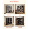 VEVOR Media Storage Cabinet, 8-Tier DVD Shelf Organizer, 55.91 x 8.66 x 51.18 in Multimedia Storage Organizer for CDs, DVDs, Books & Games, CD Shelf for Living Room, Home Office, Recording Room, Black