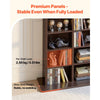 VEVOR Media Storage Cabinet, 8-Tier DVD Shelf Organizer, 22.01 x 8.74 x 50.98 in Multimedia Storage Organizer for CDs, DVDs, Books and Games, CD Shelf for Living Room, Home Office, Recording Room