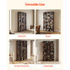 VEVOR Media Storage Cabinet, 12-Tier DVD Shelf Organizer, 40.08 x 9.09 x 71.26 in Multimedia Storage Organizer for CDs, DVDs, Books and Games, CD Shelf for Living Room, Home Office, Recording Room
