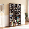 VEVOR Media Storage Cabinet, 12-Tier DVD Shelf Organizer, 40.08 x 9.09 x 71.26 in Multimedia Storage Organizer for CDs, DVDs, Books and Games, CD Shelf for Living Room, Home Office, Recording Room