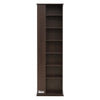 VEVOR Media Storage Cabinet, CD Rack Tower, 34 Compartments Rotating Media Tower Rack for CDs, DVDs, Books and Game Discs, DVD Stand for Living Room, Home Office and Recording Room, Brown