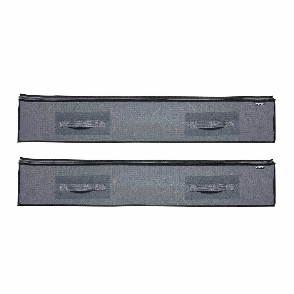 VEVOR Under Bed Storage with Clear Lids, 39.2 x 19.7 x 7.1 Inch, 90L Large Underbed Clothes Storage Containers, Low Profile Under Bed Drawer Shoe Organizer Bins Box for Blanket Shoe Bedroom, 4 Pack