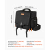 VEVOR Miniature Storage Carrying Figure Bag, Fits 16 Infantry Minis, Miniature Transport Bag with Handle & Adjustable Shoulder Strap, 1 Foam Layer for Large Storage Capacity (Minis Not Included)