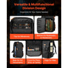 VEVOR Miniature Storage Carrying Figure Bag, Fits 58 Infantry Minis, Miniature Transport Bag with Handle & Adjustable Shoulder Strap, 3 Foam Layers for Large Storage Capacity (Minis Not Included)