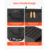 VEVOR Miniature Storage Carrying Figure Bag, Fits for 1:500-1:750 Scale Models, Miniature Transport Bag with Adjustable Shoulder Strap, 3 Foam Layers for Large Storage Capacity (Minis Not Included)