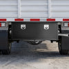 VEVOR Underbody Truck Tool Box, 48 x 18 x 18 Inch Heavy Duty Steel Trailer Storage Box with Lock & Keys, Waterproof Trailer Storage Organizer Under Body Chest with T-Handle for Truck, Van, SUV, Black