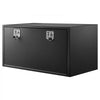 VEVOR Underbody Truck Tool Box, 48 x 24 x 24 Inch Heavy Duty Steel Trailer Storage Box with Lock & Keys, Waterproof Trailer Storage Organizer Under Body Chest with T-Handle for Truck, Van, SUV, Black