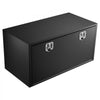 VEVOR Underbody Truck Tool Box, 48 x 24 x 24 Inch Heavy Duty Steel Trailer Storage Box with Lock & Keys, Waterproof Trailer Storage Organizer Under Body Chest with T-Handle for Truck, Van, SUV, Black