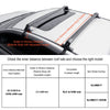 VEVOR Roof Rack Cross Bars, Aluminum Roof Rack Crossbars, Fit Roof without Side Rail, 155 lbs Load Capacity, Adjustable Bare Roof Crossbars with Locks, for SUVs, Sedans, and Vans