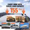 VEVOR Roof Rack Cross Bars, Aluminum Roof Rack Crossbars, Fit Roof without Side Rail, 155 lbs Load Capacity, Adjustable Bare Roof Crossbars with Locks, for SUVs, Sedans, and Vans
