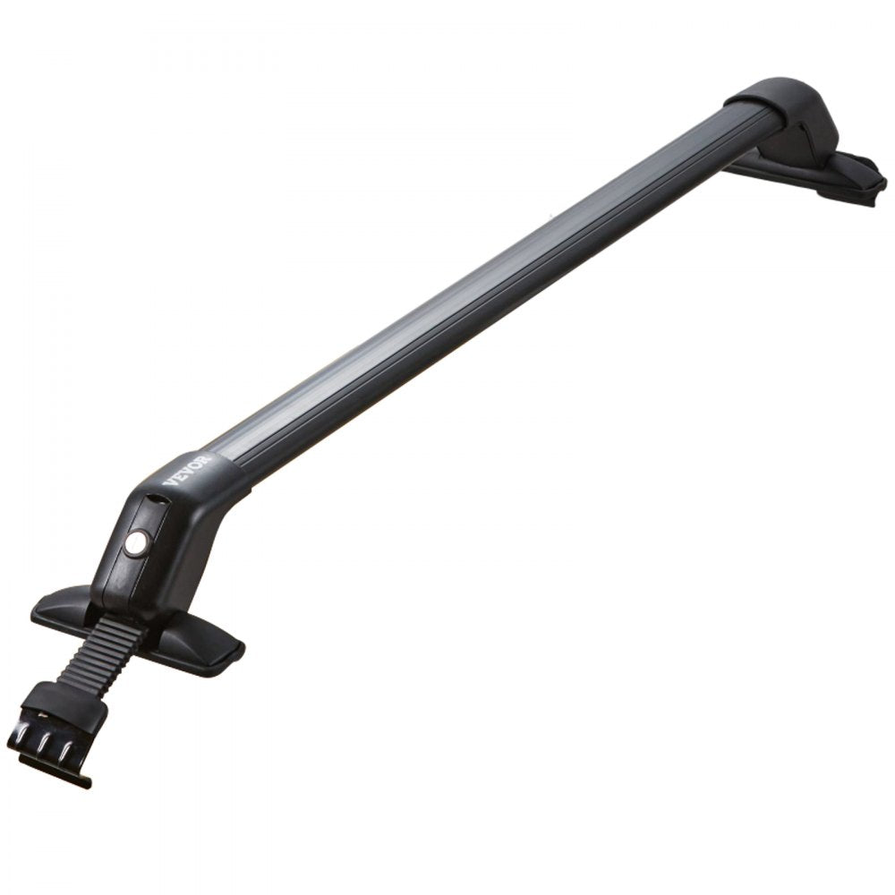 VEVOR Roof Rack Cross Bars, Aluminum Roof Rack Crossbars, Fit Roof without Side Rail, 155 lbs Load Capacity, Adjustable Bare Roof Crossbars with Locks, for SUVs, Sedans, and Vans