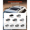 VEVOR Roof Rack Cross Bars, Fits Jeep Grand Cherokee 2011-2021 (With Grooved Side Rails), 200 LBS Capacity, Lockable Heavy Duty Aluminum Crossbar Racks Roof Rail Rooftop Luggage Canoe