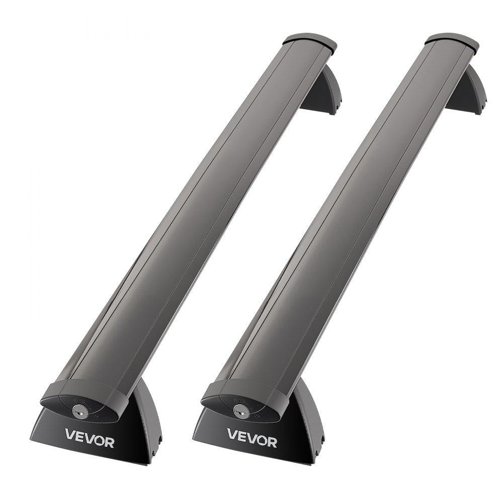 VEVOR Roof Rack Cross Bars, Fits Jeep Grand Cherokee 2011-2021 (With Grooved Side Rails), 200 LBS Capacity, Lockable Heavy Duty Aluminum Crossbar Racks Roof Rail Rooftop Luggage Canoe