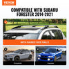 VEVOR Roof Rack Cross Bars, Fit for 2014-2021 Subaru Forester with Raised Side Rails, 200 lbs Load Capacity, Aluminum Crossbars with Locks, for Rooftop Cargo Carrier Bag Luggage Kayak Bike