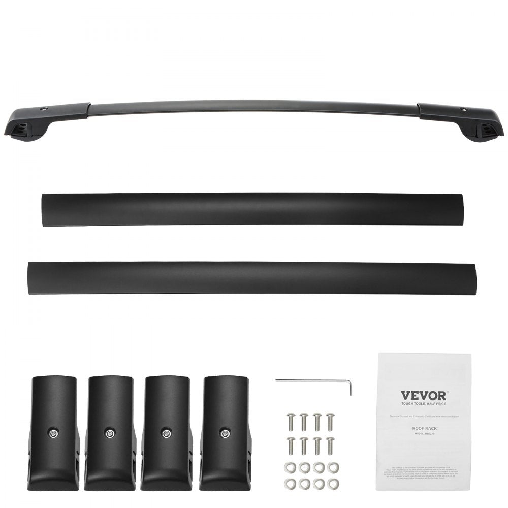VEVOR Roof Rack Cross Bars, Fit for 2014-2021 Subaru Forester with Raised Side Rails, 200 lbs Load Capacity, Aluminum Crossbars with Locks, for Rooftop Cargo Carrier Bag Luggage Kayak Bike