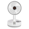 VEVOR 8 inch Portable Foldable Rechargeable Oscillating Fan, 3-in-1 Battery Operated with Remote Control, Quiet Desk/Table Pedestal Fan, 8 Speeds,90-degree Auto Left/Right Rotation,for Home,Office,Outdoor