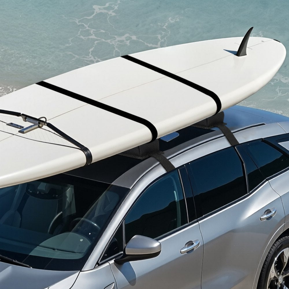 VEVOR Soft Roof Rack Pads, 15.5-Inch Universal Car Roof Rack Pads, 176LBS Loading Capacity Luggage Kayak Carrier with Portable Storage Bag for SUP Canoe Snowboard Paddle Board Surfboard