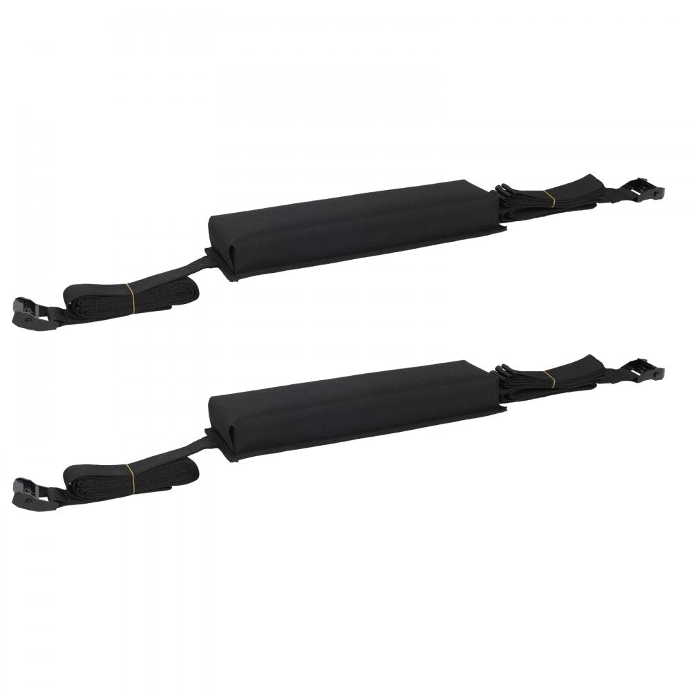 VEVOR Soft Roof Rack Pads, 15.5-Inch Universal Car Roof Rack Pads, 176LBS Loading Capacity Luggage Kayak Carrier with Portable Storage Bag for SUP Canoe Snowboard Paddle Board Surfboard