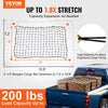 VEVOR Cargo Net, 72 in x 48 in, Heavy Duty Bungee Cargo Netting with 12 Carabiners, 4' x 6' Stretches to 7.2' x 10.8', Wear-resistant & Weather-proof, Suitable for Pickup, Truck, Jeep, SUV, Trailer