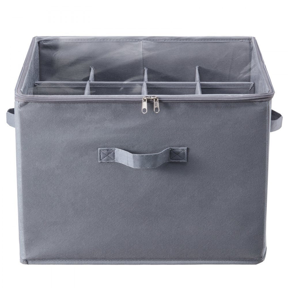 VEVOR Under Bed Shoe Storage Organizer, 1 Pack, 16 Compartments, Underbed Shoe Box Storage Containers Adjustable Dividers, Sandal Organizer Storage with Clear Window, Breathable, Reinforced Handles