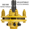VEVOR Slip Clutch, 1 3/8” PTO Slip Clutch, 6 Spline Ends PTO Friction Clutch, Carburized Steel Tractor Slip Clutch, Adjustable Rotary Cutter Slip Clutch, Yellow PTO Slip Clutch Spline for PTO Shaft