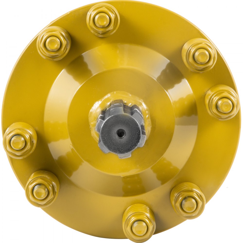 VEVOR Slip Clutch, 1 3/8” PTO Slip Clutch, 6 Spline Ends PTO Friction Clutch, Carburized Steel Tractor Slip Clutch, Adjustable Rotary Cutter Slip Clutch, Yellow PTO Slip Clutch Spline for PTO Shaft