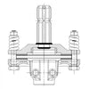 VEVOR Slip Clutch, 1 3/8\" PTO Slip Clutch, 6 Spline Ends PTO Friction Clutch, Carburized Steel Tractor Slip Clutch, Adjustable Rotary Cutter Slip Clutch, Black PTO Slip Clutch Spline for PTO Shaft