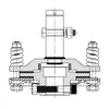 VEVOR Slip Clutch, 1 3/8\" PTO Slip Clutch, Smooth Round Ends PTO Friction Clutch, Carburized Steel Tractor Slip Clutch, Adjustable Rotary Cutter Slip Clutch, Black Brush Hog Slip Clutch for PTO Shaft
