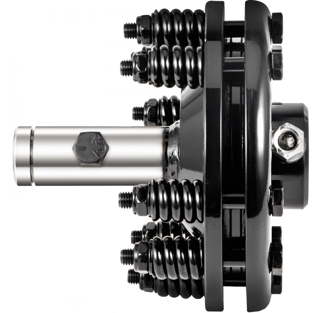 VEVOR Slip Clutch, 1 3/8\" PTO Slip Clutch, Smooth Round Ends PTO Friction Clutch, Carburized Steel Tractor Slip Clutch, Adjustable Rotary Cutter Slip Clutch, Black Brush Hog Slip Clutch for PTO Shaft