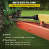 VEVOR PTO Shaft 1 3/8\" PTO Drive Shaft, 6 Spline End Round End PTO Driveline Shaft, Series 4 Tractor PTO Shaft, 39\"-55\" Brush Hog PTO Shaft, Black PTO Shaft for Bush Hog/Finish Mower/Rotary Cutter