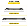 VEVOR PTO Shaft 1 3/8\" PTO Drive Shaft, 6 Spline End Round End PTO Driveline Shaft, Series 4 Tractor PTO Shaft, 39\"-55\" Brush Hog PTO Shaft, Black PTO Shaft for Bush Hog/Finish Mower/Rotary Cutter